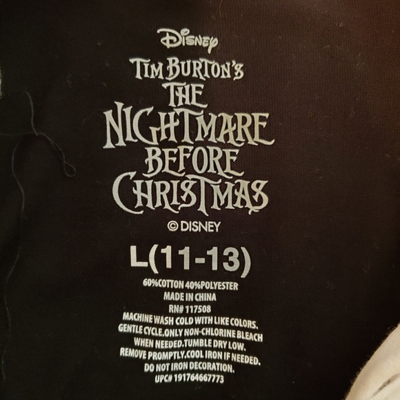 Disney Nightmare Before Chrismas Hooded Shirt - Picture 4 of 4